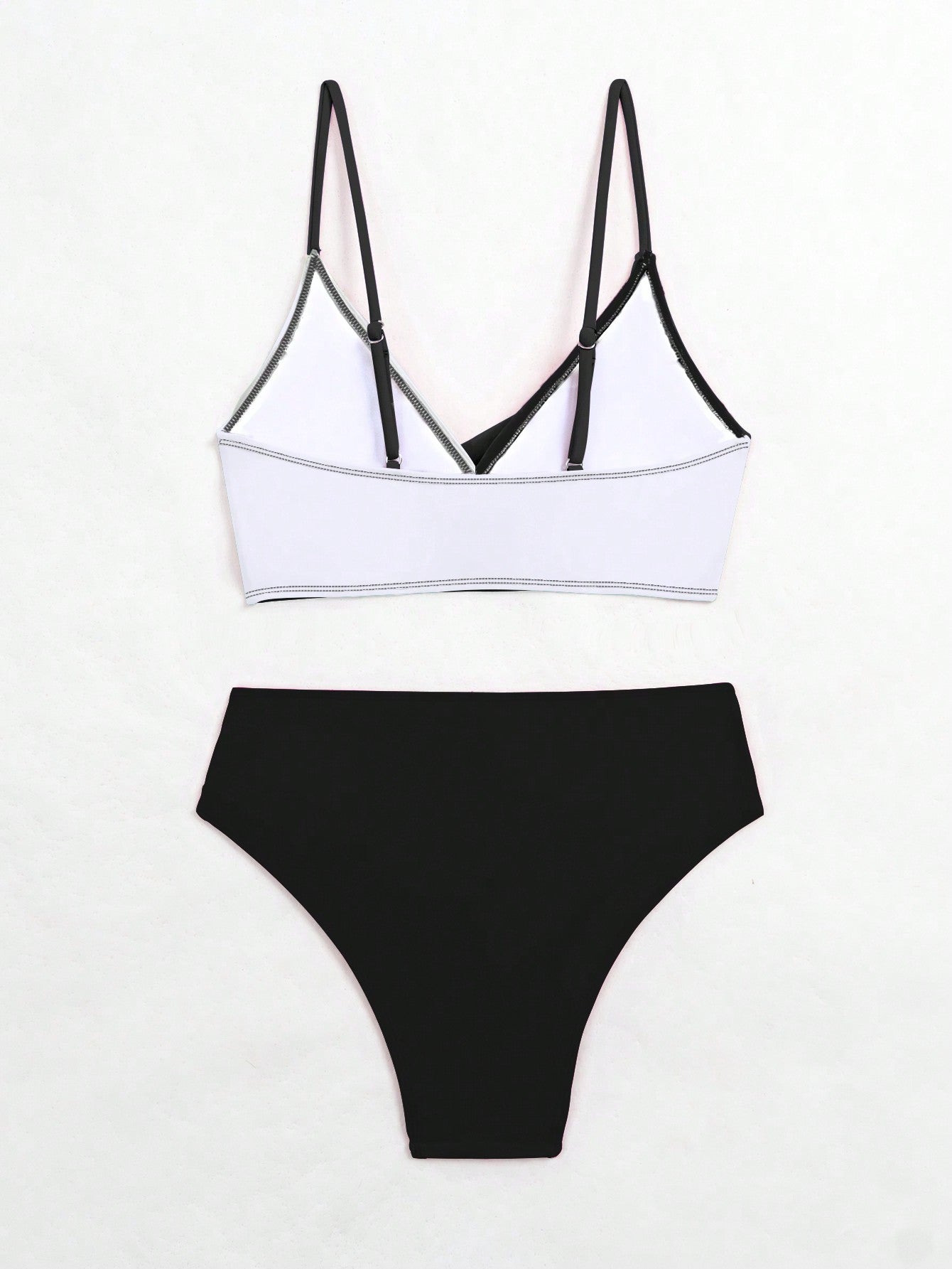 Biquíni Cruzado Zara Black White