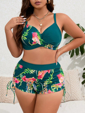 Biquíni Tropical Plus Size  - Elegância e Conforto Estampado