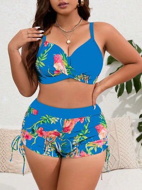 Biquíni Tropical Plus Size  - Elegância e Conforto Estampado