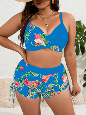 Biquíni Tropical Plus Size  - Elegância e Conforto Estampado