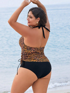 Tankini Plus Size com Estampa Animal Print