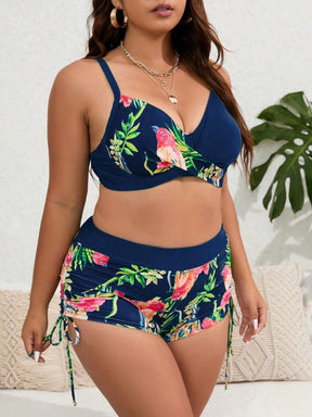 Biquíni Tropical Plus Size  - Elegância e Conforto Estampado